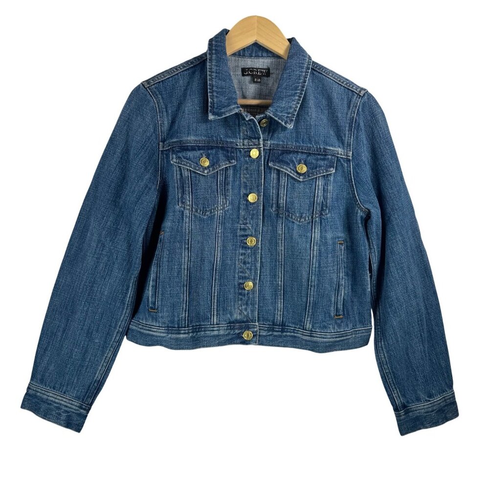 J.Crew New classic denim jacket in Alicia wash 90s Y2K sz S